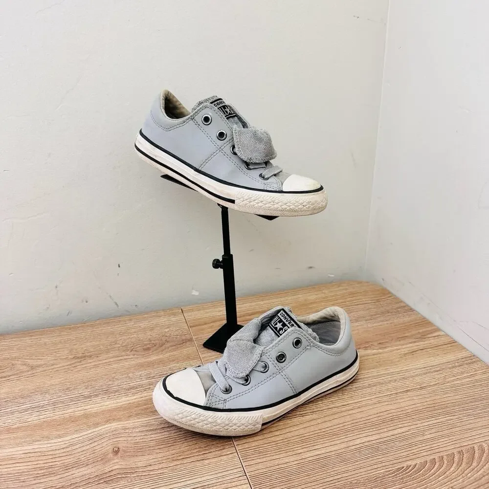 Converse Chuck Taylor All Star Maddie Glitter Gray Shoes Girls Size 13